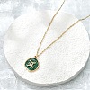 304 Stainless Steel Micro Pave Cubic Zirconia constellation Pendant Necklaces NJEW-R021-01G-03-1