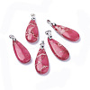 Natural Regalite/Imperial Jasper/Sea Sediment Jasper Pendants G-L515-02A-1