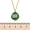 304 Stainless Steel Micro Pave Cubic Zirconia constellation Pendant Necklaces NJEW-R021-01G-11-5
