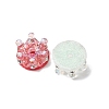 Transparent Resin & Crystal Rhinestone Beads RESI-G119-11-2