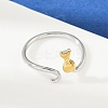 304 Stainless Steel Cuff Rings RJEW-P153-04G-3