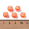 Opaque Striped Acrylic Beads MACR-S373-27D-04-3