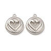 Tarnish Resistant 304 Stainless Steel Pendant Rhinestone Settings STAS-F284-29P-2