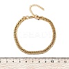 304 Stainless Steel Cuban Link Bracelets for Men Women BJEW-Q038-05G-5