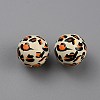 Printed Wood Beads WOOD-SZC0001-07D-1