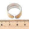 304 Stainless Steel Cuff Open Rings LS-RJEW-H266-04B-GP-5