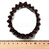 Bicone Natural Red Tiger Eye Beads Stretch Bracelets for Women Men BJEW-C097-05Q-3