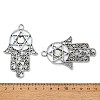 Tibetan Style Alloy Pendant Cabochon Settings TIBE-H142-10AS-3