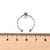 304 Stainless Steel Cuff Rings for Women RJEW-H250-01P-5