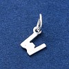 925 Sterling Silver Letter Charms STER-C012-01S-W-2