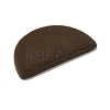 Flocking Opaque Resin Cabochons RESI-K033-07F-2