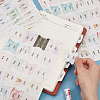 Gradient Color monthly Planner Self-Adhesive Tabs Stickers DIY-WH0308-187B-3