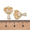 Brass Pave Cubic Zirconia Pendants KK-A286-22G-01-3