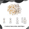 40Pcs 4 Styles Natural Cultured Freshwater Pearl Rice Charms PALLOY-GA00038-2