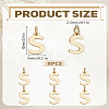 8Pcs Brass Charms KK-LP0001-85S-2