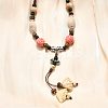 Ethnic Style Alloy & Porcelain Ceramic Beads Pendant Tassel Y Necklaces LS-NJEW-D308-03A-4