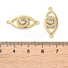 Rack Plating Brass Cubic Zirconia Eye Connector Charm KK-C084-18A-G-3