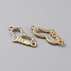 Alloy Crystal Rhinestone Connector Charms RB-WH0001-06C-2