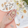 20Pcs 5 Style Brass Filigree Pendants KK-SC0001-95-3