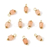 10Pcs Crackle Glass Pendants PALLOY-YW00067-01-1