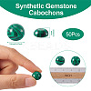 Synthetic Malachite Cabochons G-R416-12mm-38-3