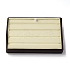 Slotted PU Leather & Wood Display Stands ODIS-H003-01B-1