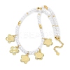 Round ABS Imitation Pearl Beaded Necklaces NJEW-P317-14G-2