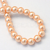 Baking Paint Pearlized Glass Pearl Round Bead Strands HY-Q003-10mm-18-4