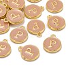 Golden Plated Alloy Enamel Charms X-ENAM-S118-06P-4