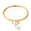 Ion Plating(IP) 304 Stainless Steel Plain Band Rings for Women RJEW-B066-10G-2