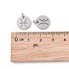 Non-Tarnish 304 Stainless Steel Charms STAS-Q201-T445-12S-4