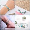 10 Strands Synthetic Turquoise Beads Strands G-OC0002-12-6