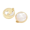 Natural Shell Pendants KK-L251-37G-3