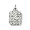 Rack Plating Brass Micro Pave Clear Cubic Zirconia Charms KK-G501-01X-P-1