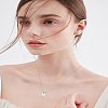 1Pc Stainless Steel Letter Rectangle Pendant Necklaces NJEW-LP0001-34G-P-4
