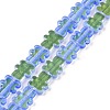Transparent Electroplate Glass Beads Strands LS-GLAA-F122-05A-2