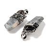 Natural Labradorite Faceted Sword Pendants G-Q163-01AS-05-2