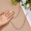 2Pcs Iron Rhinestone Chains with Twisted Chains Boot Strap Chains HJEW-FH00284-3