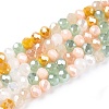 Electroplate Glass Beads Strands GLAA-T023-B16-03-1