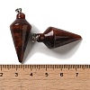 Dyed & Heated Natural Red Tiger Eye Pendants G-Z055-02P-17-3