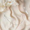 Natural Crystal Bullet Pendant Shoe Decoration Double Strand Curb & Cable Chain FIND-PH01456-4