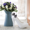 4Pcs 2 Colors Bowknot Polyester Rhinestone Shoe Decorations FIND-GO0002-32-7