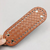 Oval Imitation Leather Crochet Bag Bottom PURS-PW0002-009A-04-1