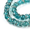 Luminous Handmade Gold Foil Glass Beads Strands FOIL-N029-02A-05-4