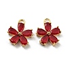 Real 18K Gold Plated Brass Charms KK-D090-05G-1