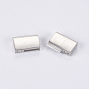 304 Stainless Steel Magnetic Clasps with Glue-in Ends STAS-G163-60P-3