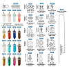 DIY Natural & Synthetic Mixed Gemstone Bullet Pendant Necklace Making Kit DIY-TA0004-91-3