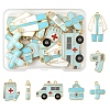 18Pcs 7 Styles Medical Theme Alloy Enamel Pendants FIND-FS0004-32B-1