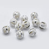 925 Sterling Silver Spacer Beads STER-K171-46S-6mm-1