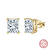 925 Sterling Silver Micro Pave Clear Cubic Zirconia Stud Earrings EJEW-G443-06G-3